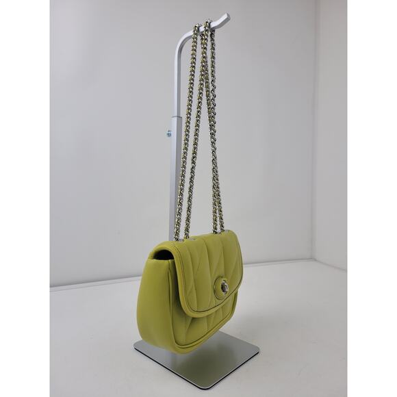 Coach Pillow Madison Shoulder Bag 18 w Quilting 7 3/4" x 5 1/4" - Picture 4 of 14